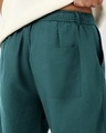 Shop Men's Sea Moss Green Oversized Cotton Linen Shorts
