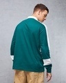 Shop Men's Green & White Side Down Typography Oversized Polo T-shirt-Design