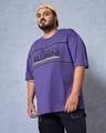 Shop Men's Blue Gryffindor Graphic Printed Oversized Plus Size T-shirt-Front