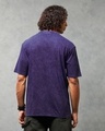 Shop Men's Skipper Blue Oversized Acid Wash T-shirt-Full
