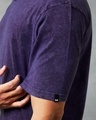 Shop Men's Skipper Blue Oversized Acid Wash T-shirt