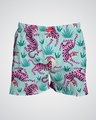 Shop Men's Sky Blue Cotton Pink Tiger Lounge Boxer-Full