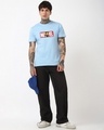 Shop Men's Sky Blue Marvelous Ironman Graphic Printed T-shirt-Full