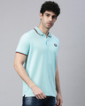 Shop Men's Sky Blue Polo T-shirt-Design