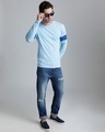 Shop Men's Sky Blue Solid T-shirt