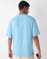 Shop Men's Sky Blue Surfculture Graphic Printed Oversized T-shirt-Full