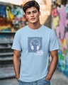 Shop Men's Sky Blue The New O2 Graphic Printed T-shirt-Front