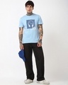 Shop Men's Sky Blue The New O2 Graphic Printed T-shirt-Full