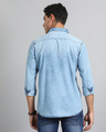 Shop Men's Slate Blue Washed Denim Shirt-Full