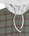 Shop Men's Sleeveless Checks Hoodie Shirt