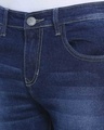 Shop Men's Slim Fit Solid Side Striped Stretch Stylish New Trends Blue Denim Jeans