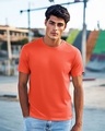 Shop Men's Smoke Red T-shirt-Front