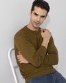 Shop Men's Snug Brown Sweater-Full