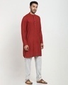 Shop Men's Solid Casual Relaxed Fit Long Kurta-Design