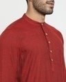Shop Men's Solid Casual Relaxed Fit Long Kurta