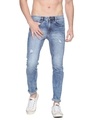 Shop Men's Solid Design Stylish Denim Jeans-Front