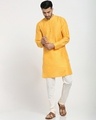 Shop Men's Solid Festive Relaxed Fit Kurta-Front