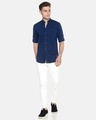 Shop Men's Solid Full Sleeve Chinese Collar Stylish Casual Shirt-Full