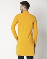 Shop Men's Solid Knit Yellow Relaxed Fit Kurta-Full