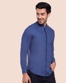 Shop Men's Solid Mandarin Collar Full Sleeves Shirt-Design
