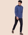 Shop Men's Solid Mandarin Collar Full Sleeves Shirt
