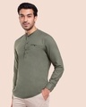 Shop Men's Solid Mandarin Collar Relaxed Fit Shirt-Design