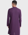 Shop Men's Plum Purple Relaxed Fit Long Kurta-Design