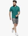 Shop Men's Solid Polo Neck Green Sports T-Shirt-Full