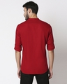 Shop Men's Red Relaxed Fit Short Kurta-Design