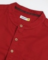 Shop Men's Red Relaxed Fit Short Kurta