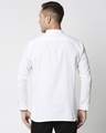 Shop Men's Solid Relaxed Short Mandarin White Kurta-Full