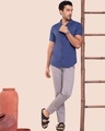 Shop Men's Solid Resort CollarRelaxed Fit Shirt-Front