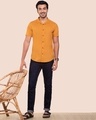 Shop Men's Solid Resort Collar Relaxed Fit Shirt-Front