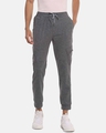 Shop Men's Solid Stylish Sports & Evening Trackpant-Front