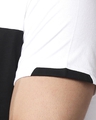 Shop Men's Sport Sleeve Colorblock T-shirt(Black-White)