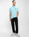 Shop Men's Blue Polo T-shirt-Full