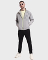 Shop Men's Steel Grey Printed Windcheater Jacket-Full