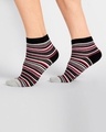 Shop Men's Striped Ankle Length Socks-Front