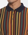 Shop Men's Striped Stylish Casual Polo T-Shirt