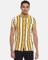 Shop Men's Striped Stylish Half Sleeve Casual Shirt-Front