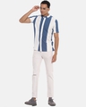 Shop Men's Striped Stylish Half Sleeve Casual Shirt-Full
