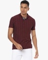 Shop Men's Striped Stylish Half Sleeve Casual T-Shirt-Full