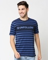 Shop Men's Striped Unfollow Printed T-Shirt-Design