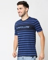Shop Men's Striped Unfollow Printed T-Shirt-Full
