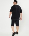 Shop Men's Sun-Kissed Green and Black Color Block Plus Size Oversized Co-ords-Design