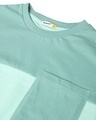 Shop Men's Sun-Kissed Green Color Block Oversized Fit Vest