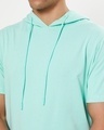 Shop Men's Sun-Kissed Green Hoodie Oversized Fit T-shirt