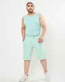Shop Men's Sun-Kissed Green Plus Size Shorts-Full