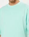 Shop Men's Sun-Kissed Green Vent Oversized Fit T-shirt