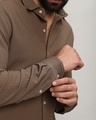 Shop Men's Tan Brown Textured Shirt